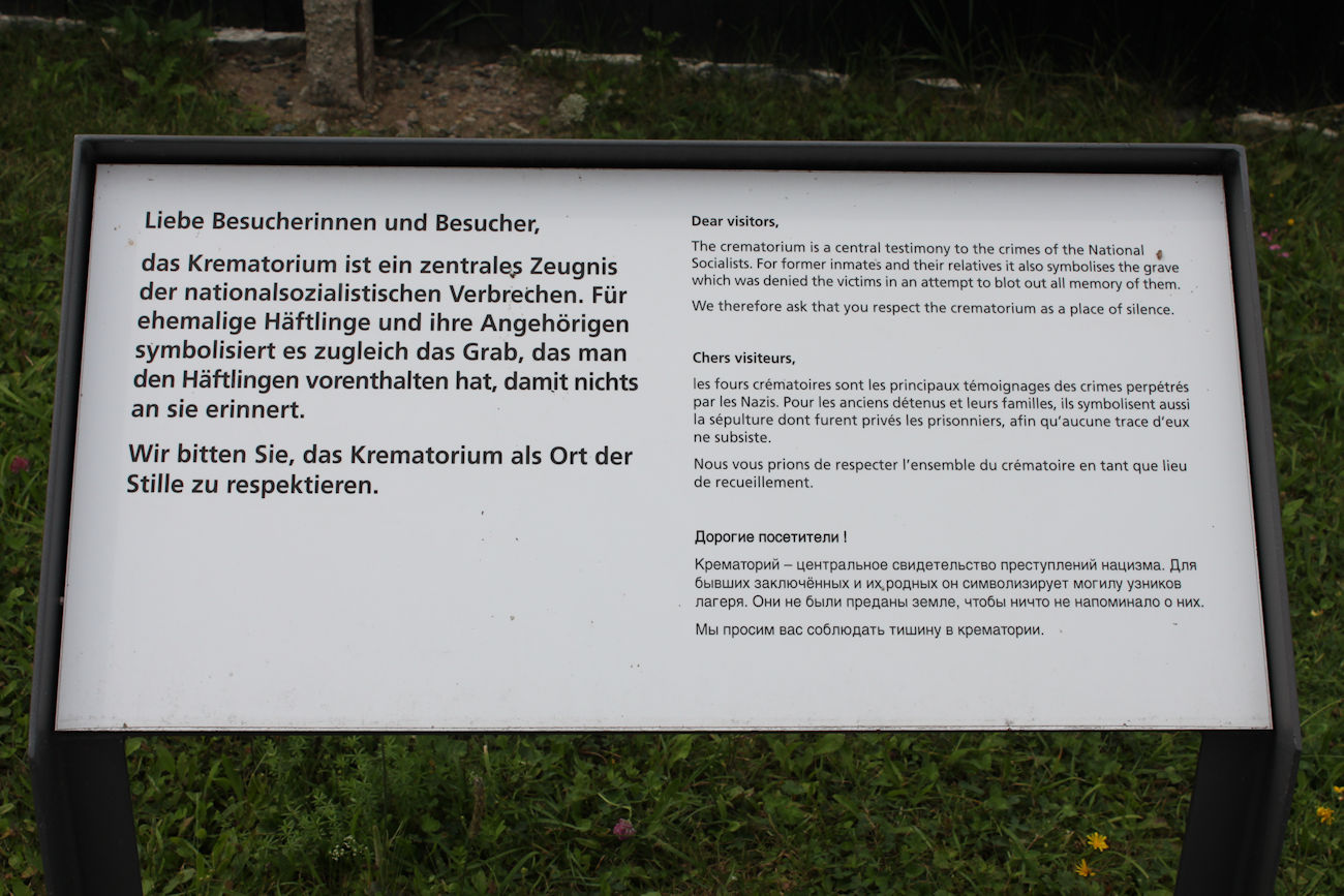 Gedenktafel im KZ Buchenwald